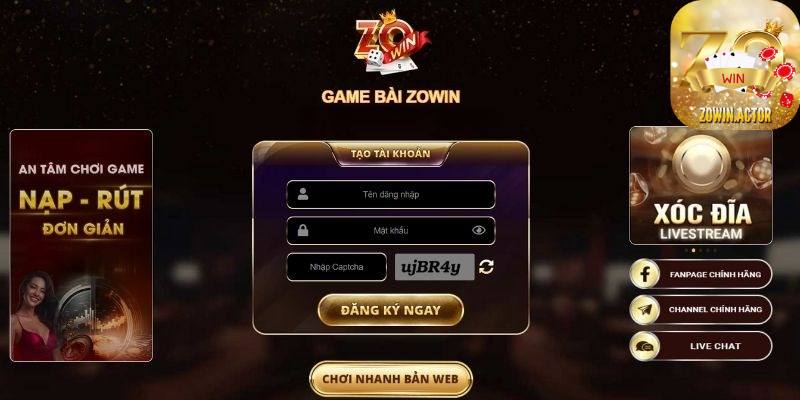 Điều kiện đăng ký Zowin dành cho game thủ