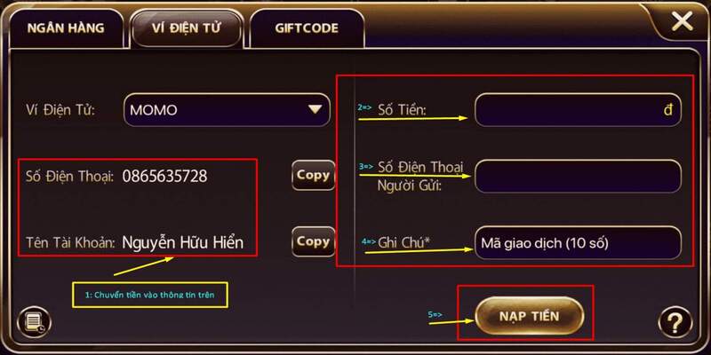 3 hình thức nạp tiền Zowin phổ biến nhất
