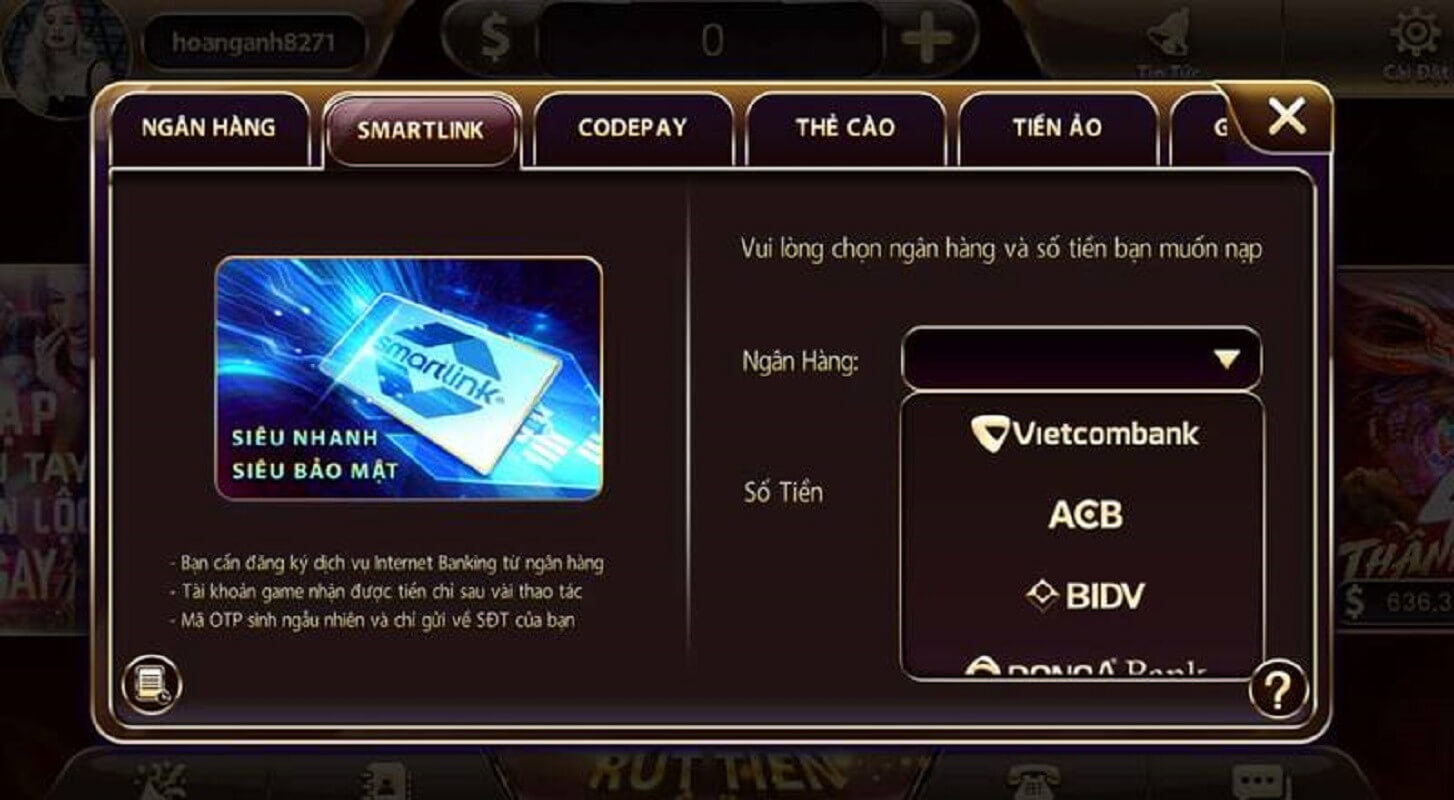 Ưu điểm khi nạp tiền Zowin